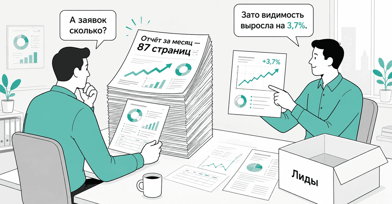 Отчёты по продвижению